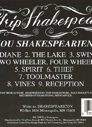 Trip Shakespeare : Are You Shakespearienced? (CD, Album)