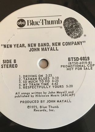 John Mayall : New Year, New Band, New Company (LP, Album, Promo, Gat)