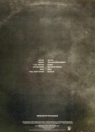 Julian Lennon : Valotte (LP, Album, SP )