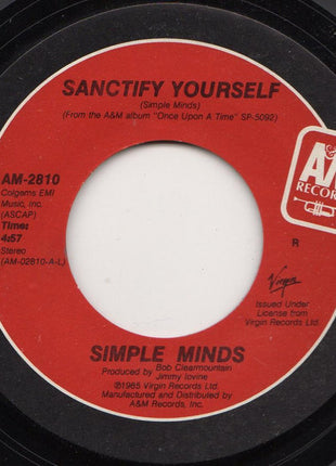 Simple Minds : Sanctify Yourself (7", Single, R P)