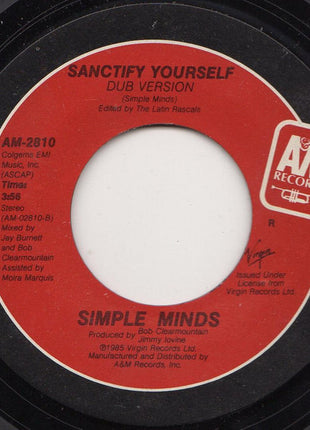 Simple Minds : Sanctify Yourself (7", Single, R P)