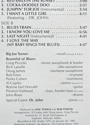 Big Joe Turner & Roomful Of Blues : Blues Train (LP, Album)