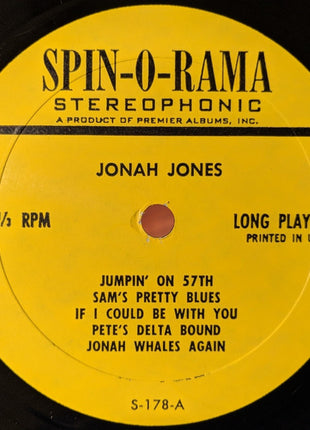 Jonah Jones Also Starring Bob Freedman : Jonah Jones Also Starring Bobby Freedman (LP)