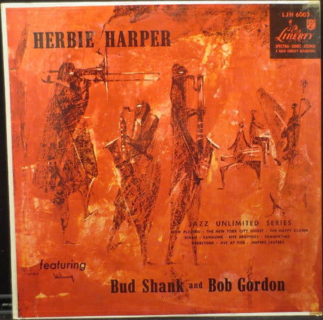Herb Harper Featuring Bud Shank And Bob Gordon (2) : Herbie Harper Featuring Bud Shank And Bob Gordon (LP, Album)