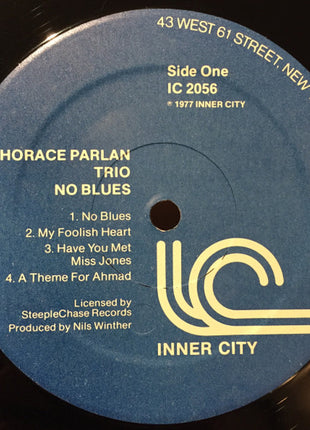 Horace Parlan Trio : No Blues (LP, Album)