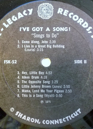 Sandy* And Caroline Paton : I've Got A Song! (LP)