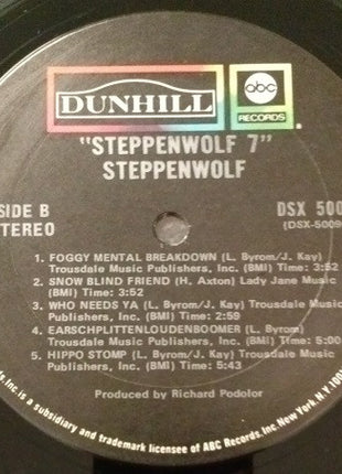 Steppenwolf : Steppenwolf 7 (LP, Album, Gat)