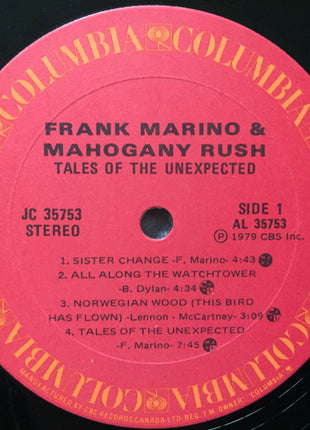 Frank Marino & Mahogany Rush : Tales Of The Unexpected (LP, Album)