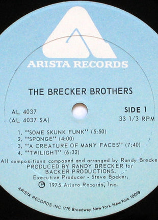 The Brecker Brothers : The Brecker Bros. (LP, Album, PRC)