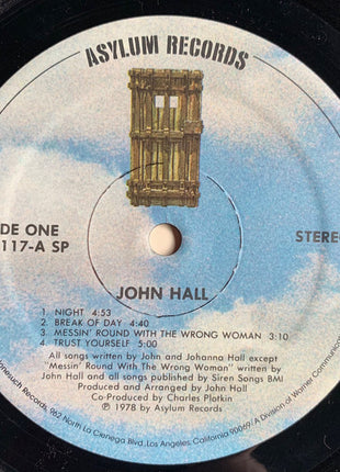 John Joseph Hall : John Hall (LP, Album, SP )