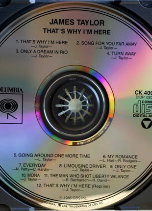James Taylor (2) : That's Why I'm Here (CD, Album)