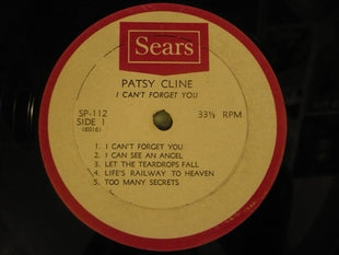 Patsy Cline : I Can't Forget You (LP, Comp)