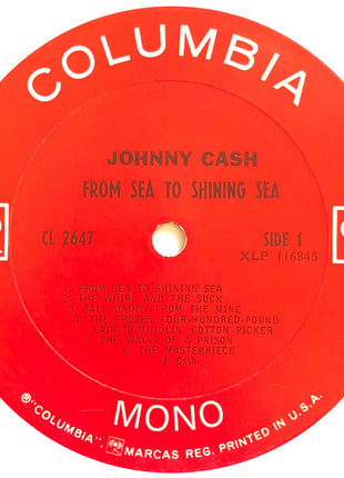 Johnny Cash : From Sea To Shining Sea (LP, Album, Mono)
