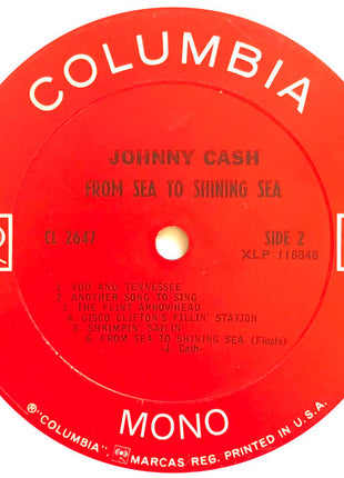 Johnny Cash : From Sea To Shining Sea (LP, Album, Mono)