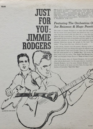 Jimmie Rodgers (2) : Just For You (LP, Mono)