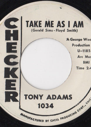 Tony Adams (8) : Take Me As I Am (7", Promo)