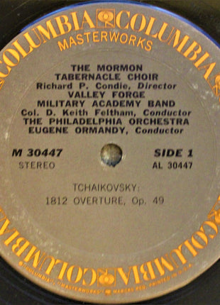 Tchaikovsky* / Eugene Ormandy, Philadelphia Orchestra*, Mormon Tabernacle Choir, Valley Forge Military Academy Band : 1812 Overture / Serenade For Strings (LP, Album)