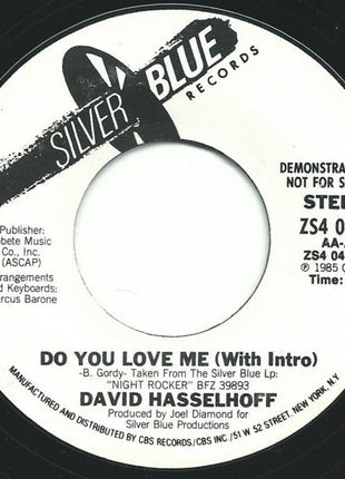 David Hasselhoff : Do You Love Me (7", Promo)