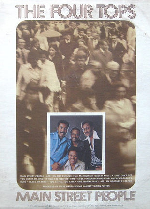 The Four Tops* : Main Street People (LP, Album, Promo)