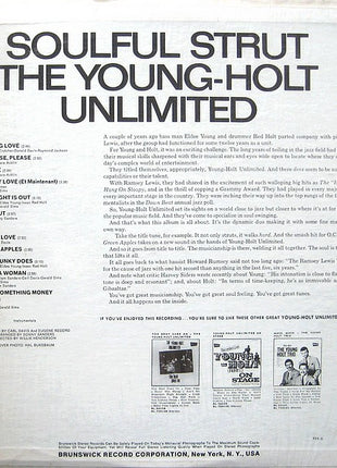 The Young-Holt Unlimited* : Soulful Strut (LP, Album, Pin)