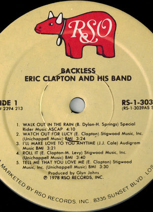 Eric Clapton : Backless (LP, Album, Spe)