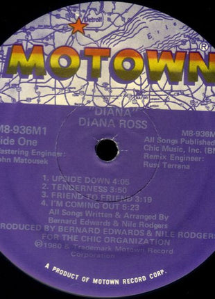 Diana Ross : Diana (LP, Album, Gat)
