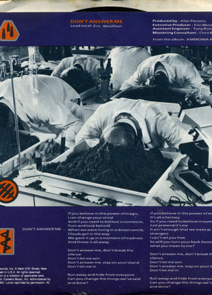 The Alan Parsons Project : Don't Answer Me (7", Single, Spe)