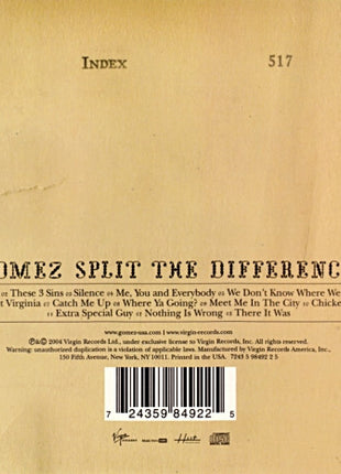 Gomez : Split The Difference (CD, Album)