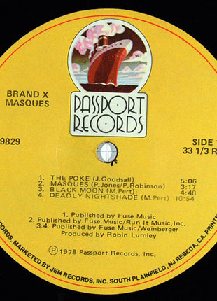 Brand X (3) : Masques (LP, Album)