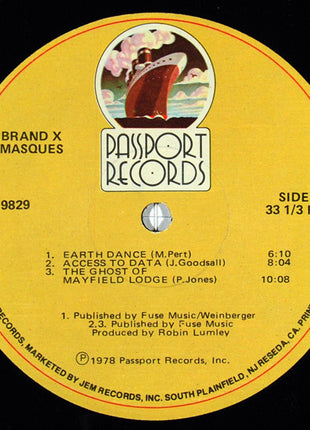 Brand X (3) : Masques (LP, Album)