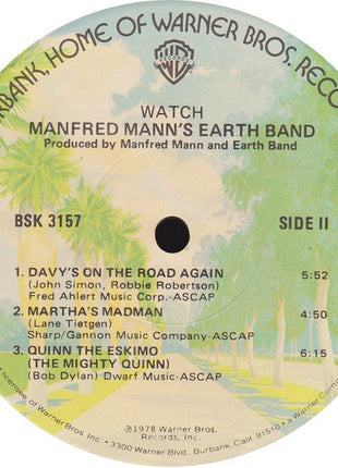 Manfred Mann's Earth Band : Watch (LP, Album, Win)