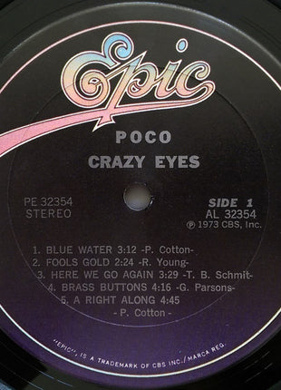Poco (3) : Crazy Eyes (LP, Album, RE)