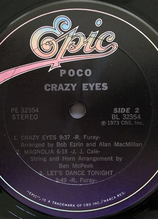 Poco (3) : Crazy Eyes (LP, Album, RE)