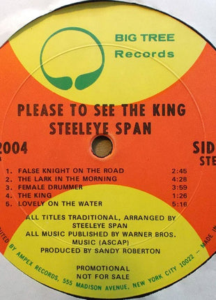 Steeleye Span : Please To See The King (LP, Album, Promo)