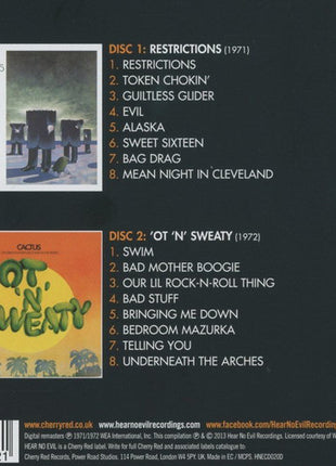 Cactus (3) : Restrictions / ’Ot ‘N’ Sweaty (CD, Album, RE, RM + CD, Album, RE, RM + Comp)