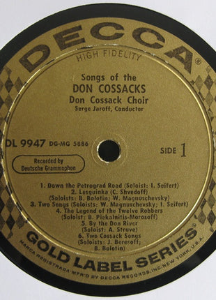 Don Kosaken Chor Serge Jaroff : Songs Of The Don Cossacks (LP)