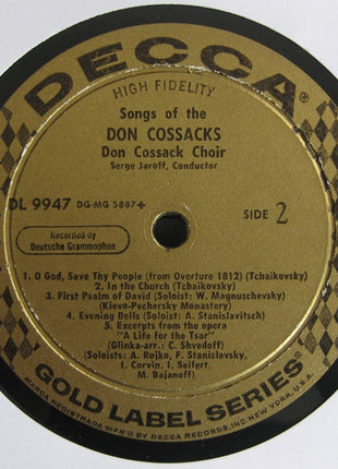 Don Kosaken Chor Serge Jaroff : Songs Of The Don Cossacks (LP)