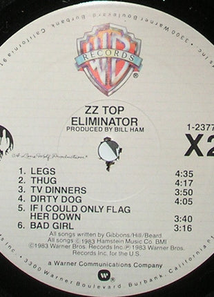 ZZ Top : Eliminator (LP, Album, Jac)