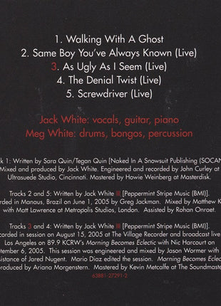 The White Stripes : Walking With A Ghost (CD, Maxi)