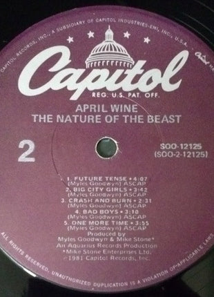 April Wine : The Nature Of The Beast (LP, Album, Jac)