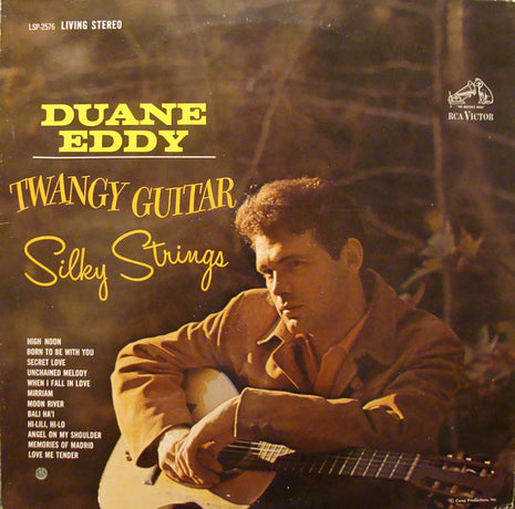 Duane Eddy : Twangy Guitar Silky Strings (LP, Album, RE)
