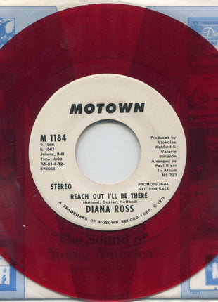 Diana Ross : Reach Out I'll Be There (7", Mono, Promo, Red)