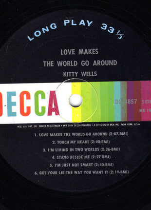 Kitty Wells : Love Makes The World Go Around (LP, Album, Mono)