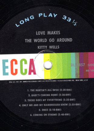 Kitty Wells : Love Makes The World Go Around (LP, Album, Mono)