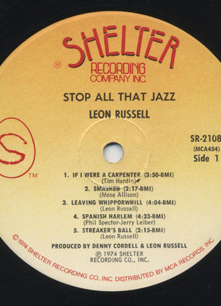 Leon Russell : Stop All That Jazz (LP, Album, Pin)