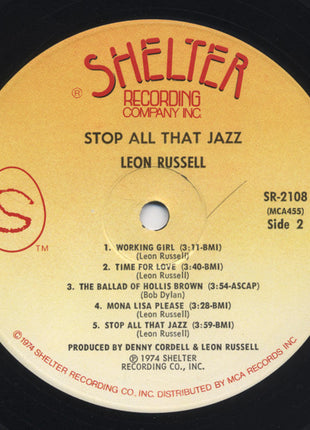 Leon Russell : Stop All That Jazz (LP, Album, Pin)