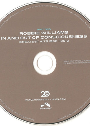 Robbie Williams : In And Out Of Consciousness (Greatest Hits 1990-2010) (2xCD, Comp)