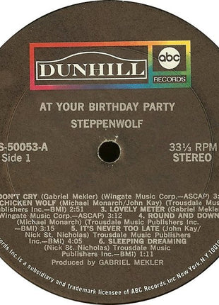 Steppenwolf : At Your Birthday Party (LP, Album, Gat)