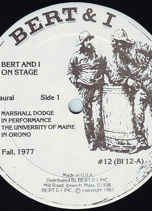 Marshall Dodge : Bert And I ... On Stage (LP, Album, Mono)