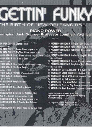 Various : Gettin' Funky The Birth Of New Orleans R & B (4xCD, Comp + Box)